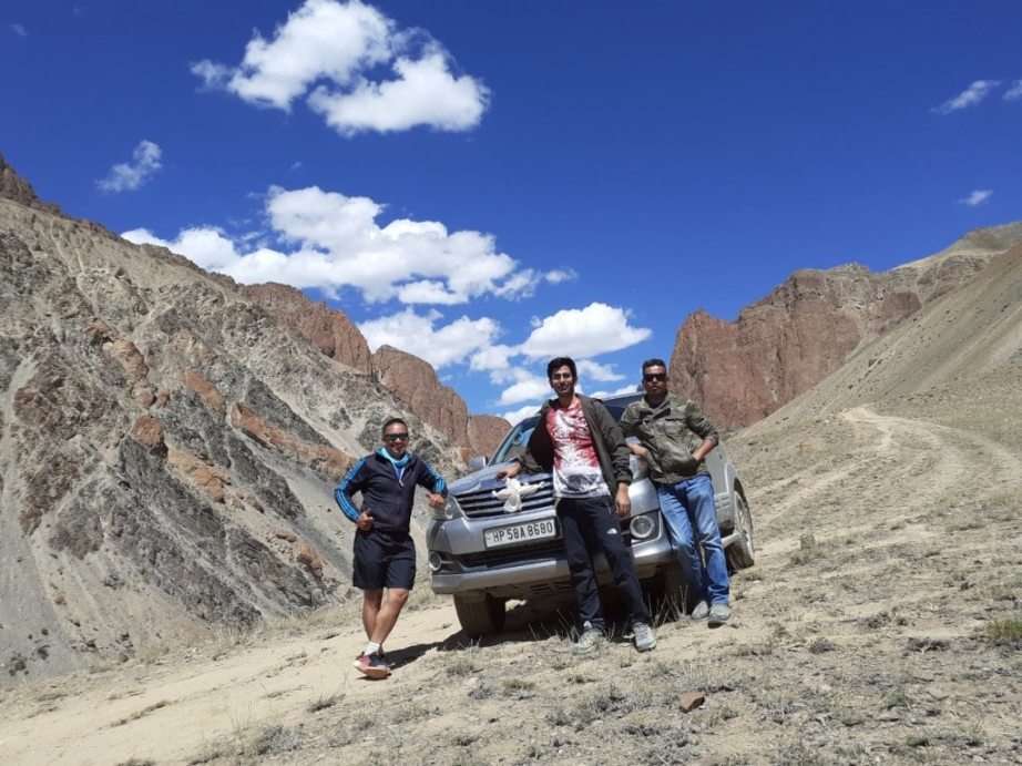 First vehicle in Zanskar valley via Shinkula pass