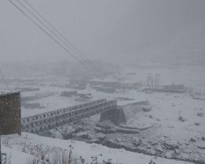 Snowfall in Lahaul