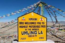 Leh Ladakh Tour Package with Hanle and Umling la pass (8 days)