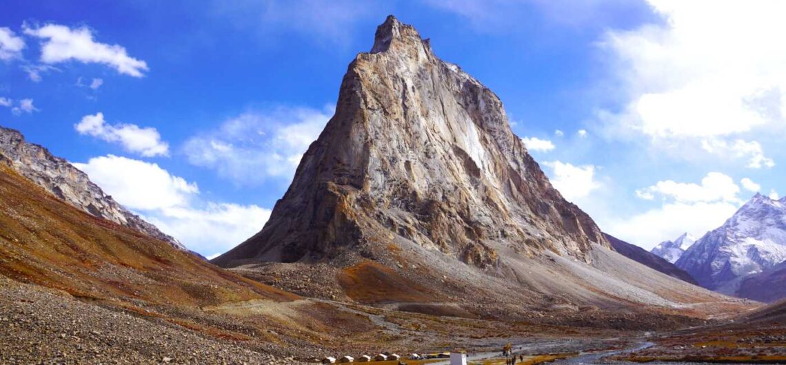 Gombo Rongjan mountain in Zanskar valley of Ladakh - Pic- discoverlehladakh.in