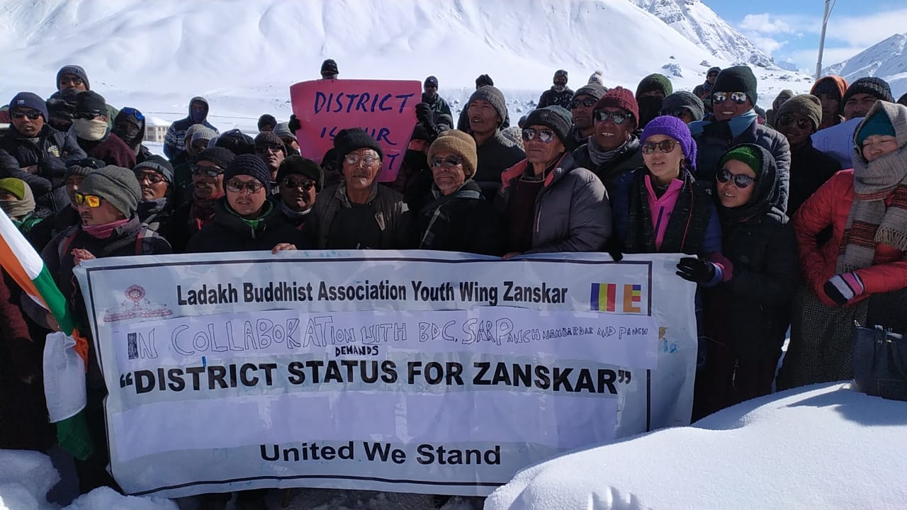 People of Zanskar had a long pending demand of declaring Zanskar valley a separate district