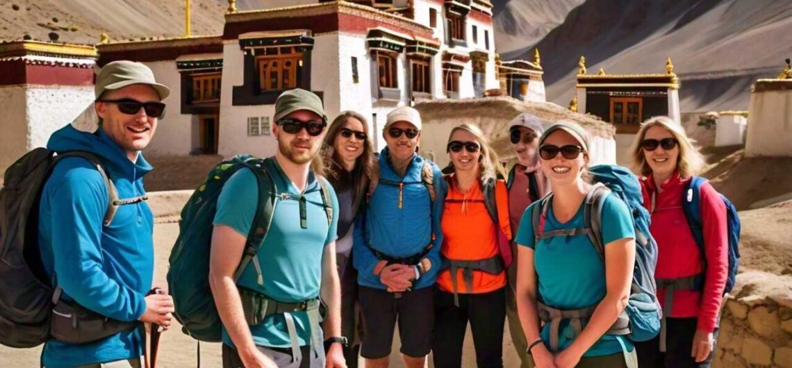 British Tourists from England (United Kingdom) in Leh Ladakh