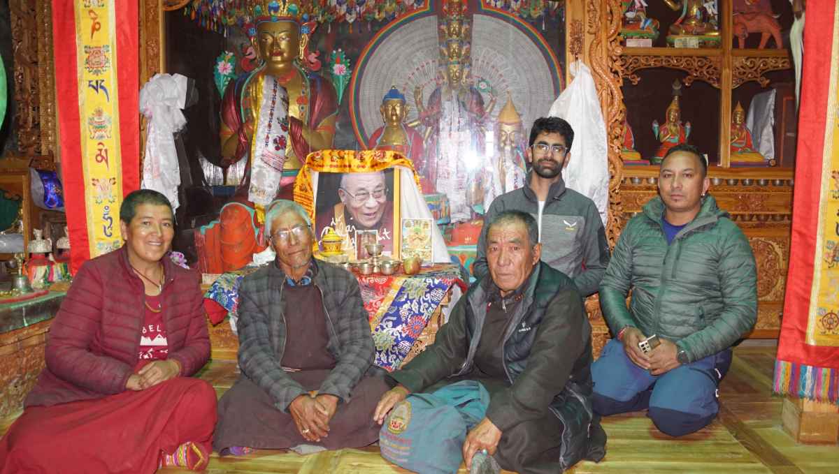 At Tungri Gompa (monastery) in Zanskar Valley of Ladakh