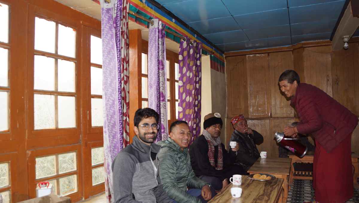 At Tungri Gompa (monastery) in Zanskar Valley of Ladakh.