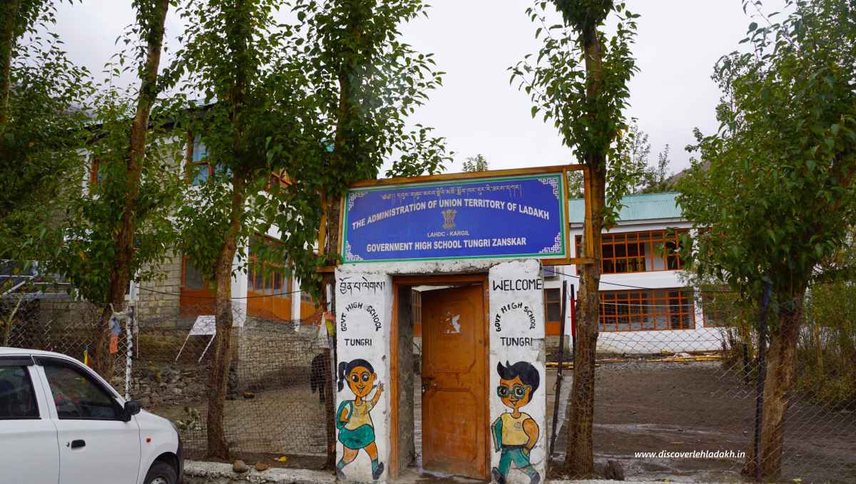 Government High School in Tungri village of Zanskar Valley of Ladakh - discoverlehladakh.in