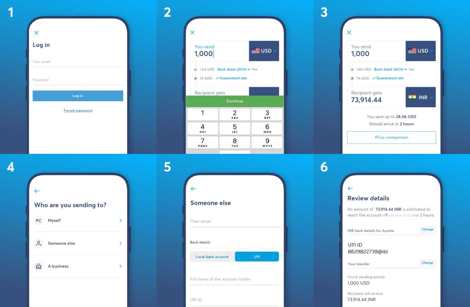 wise.com payment to discoverlehladakh.in