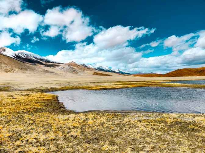 Chilling Tso Lake in Leh district of Ladakh near Hanle