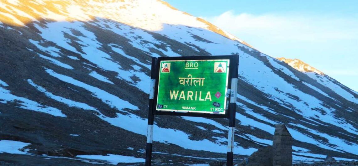 Wari La Pass in Leh district of Ladakh UT