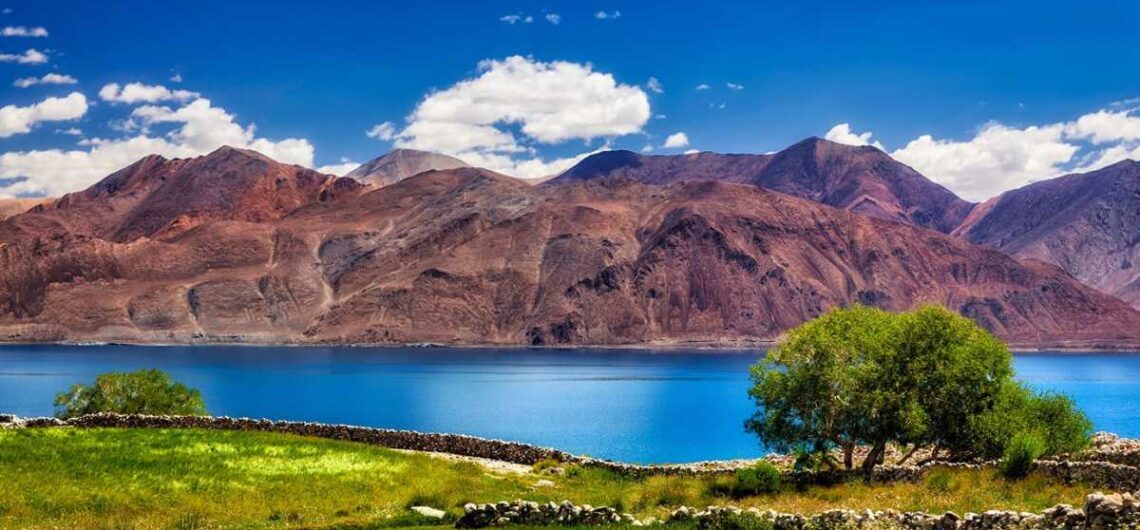 Pangong Lake from Spangmik village of Leh in Ladakh UT - Photo by Umesh Gogna